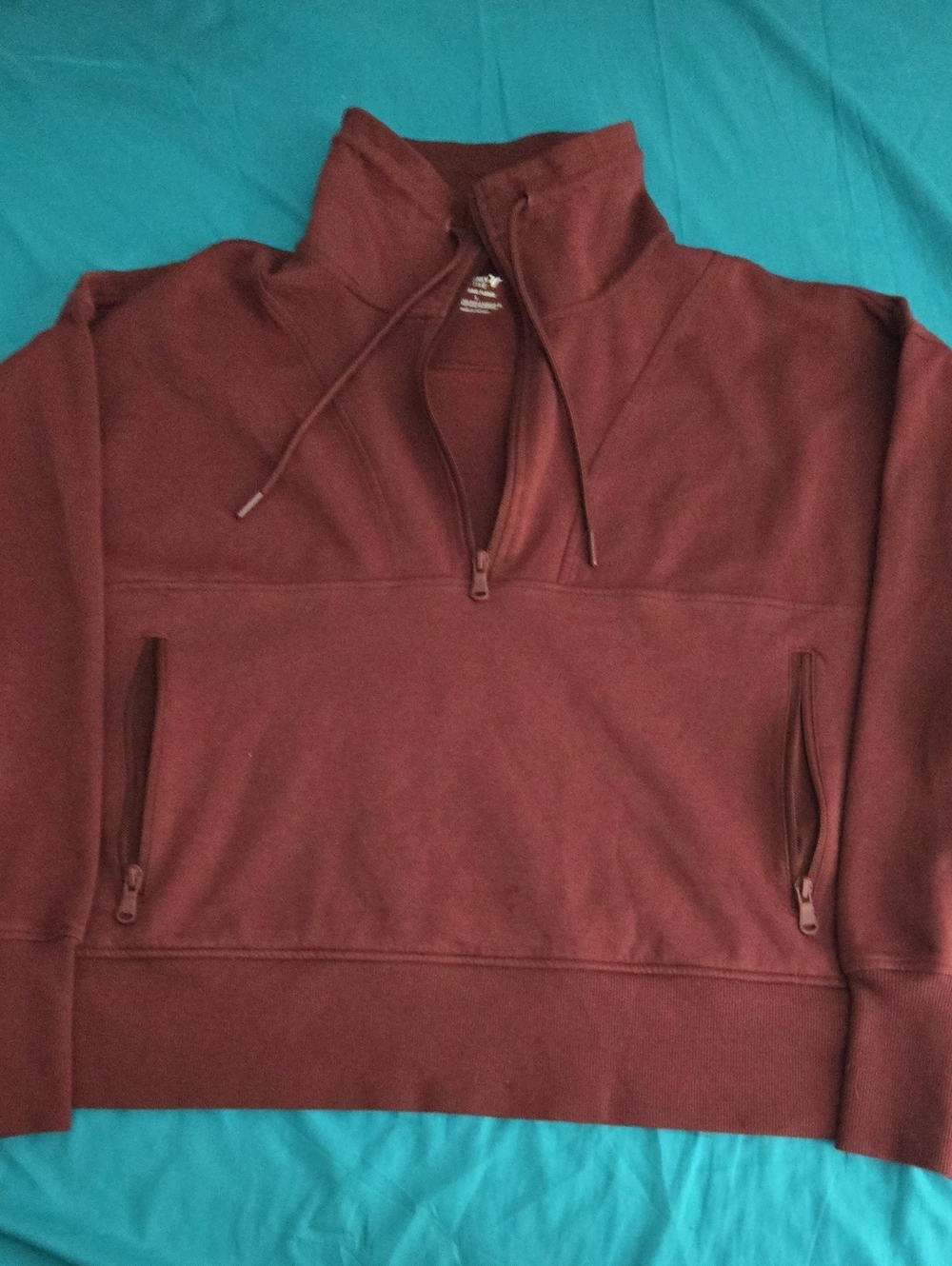 Old Navy Women's Maroon Half-Zip Pullover Sweater